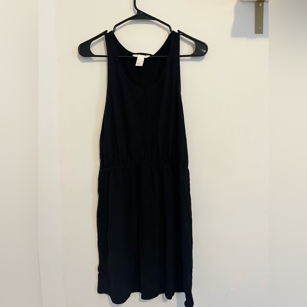 H&M Basics Black Tank Top Dress